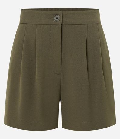Short en Sastrería con Pliegues y Bolsillos