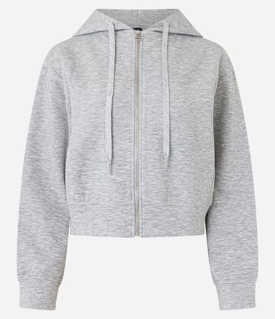 Saco Slim en Algodón con Capucha y Forro Fleece 5