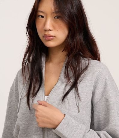 Saco Slim en Algodón con Capucha y Forro Fleece 3