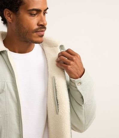 Campera en Terciopelo con Sherpa 3