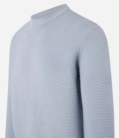 Suéter de Punto Liviano con Texturas Horizontales 2