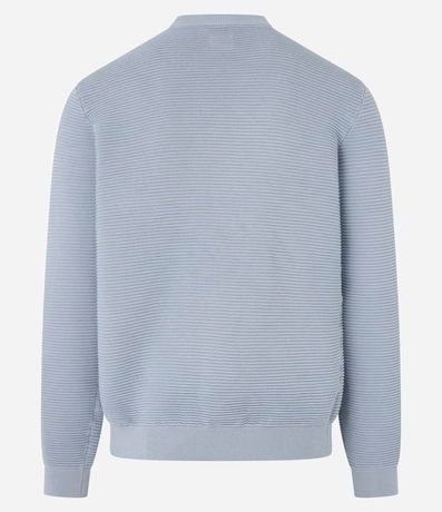 Suéter de Punto Liviano con Texturas Horizontales 3