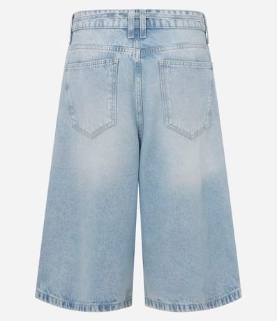 Bermuda Jorts Super Baggy en Jeans con Cinturón Lazo 2
