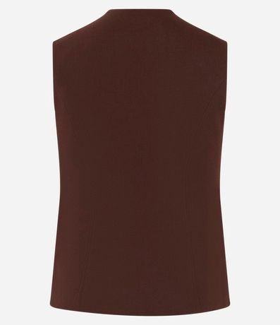 Chaleco Alargado en Sastrería con Botones Delanteros 6