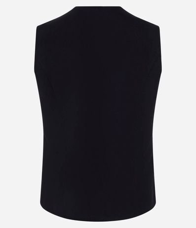 Chaleco Alargado en Sastrería con Botones Delanteros 8