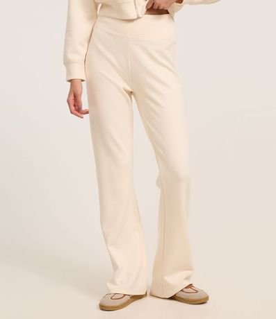 Pantalón Flare en Algodón con Forro Fleece 3