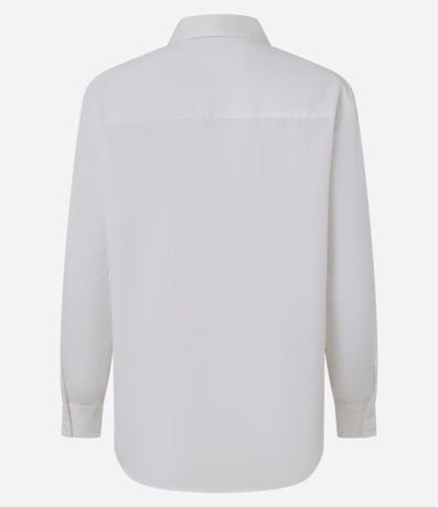 Camisa en Tricolina con Bolsillo y Rayas Hilo Teñido 6