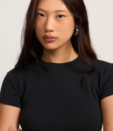 Blusa Básica Justa y Alargada en Rib 3