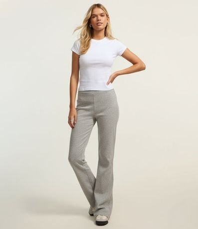 Blusa Básica Justa y Alargada en Rib 4