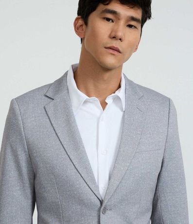 Saco de Traje Básico en Tricolina con Abotonado Doble 4