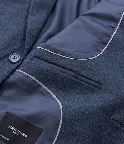 Saco de Traje Básico en Tricolina con Abotonado Doble 9