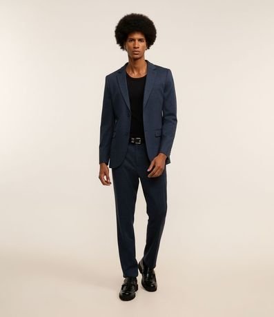 Saco de Traje Básico en Tricolina con Abotonado Doble 1