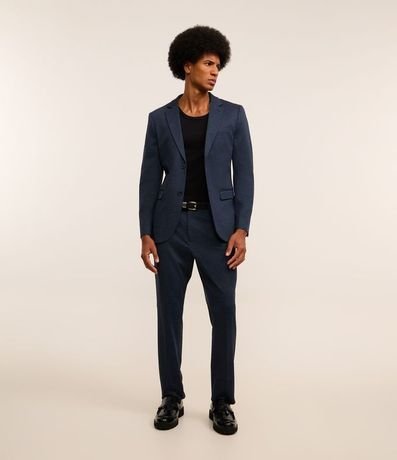 Saco de Traje Básico en Tricolina con Abotonado Doble 2