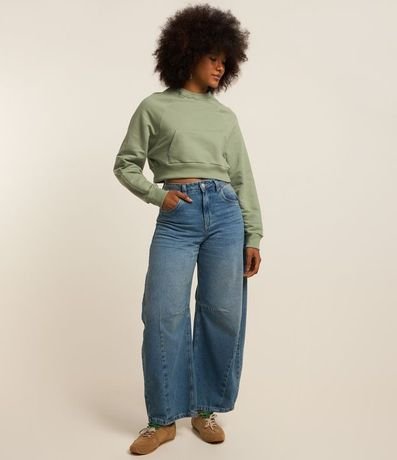 Buzo Cropped en Algodón con Bolsillos 2