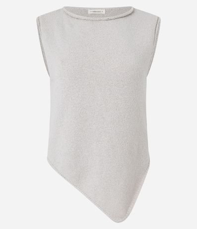 Blusa de Punto con Bajo Asimétrico 8