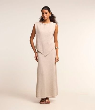 Blusa de Punto con Bajo Asimétrico 4