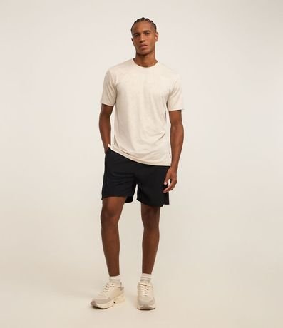 Bermuda Deportiva con Laser Cut y Print Lateral
