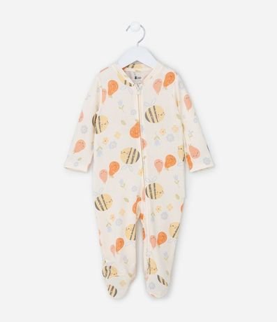 Mono Infantil con Estampa de Abejitas - Talle RN a 18 meses