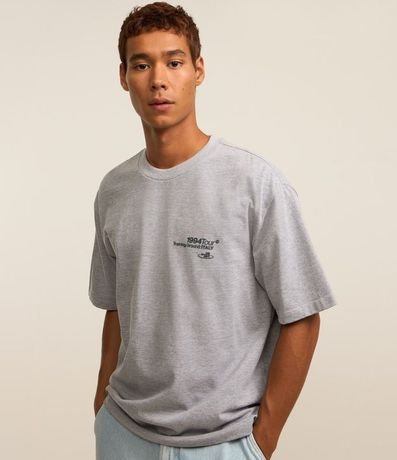 Remera Boxy en Algodón con Estampa Lettering