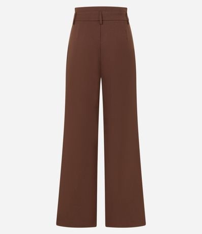 Pantalón Recto en Sastrería con Cinturón Medio 2