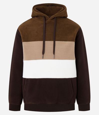 Saco Cerrado en Fleece con Bloques de Color 6