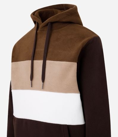 Saco Cerrado en Fleece con Bloques de Color 7