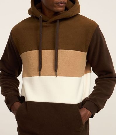 Saco Cerrado en Fleece con Bloques de Color 3