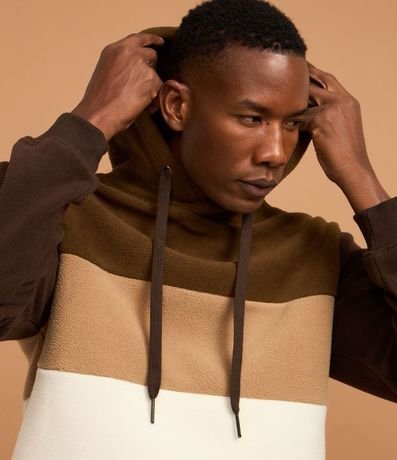 Saco Cerrado en Fleece con Bloques de Color 4