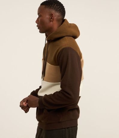 Saco Cerrado en Fleece con Bloques de Color 5