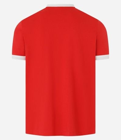 Remera Regular en Algodón con Rayas en los Hombros 7