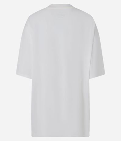 Remera Oversized en Algodón con Estampa de Lazo 6