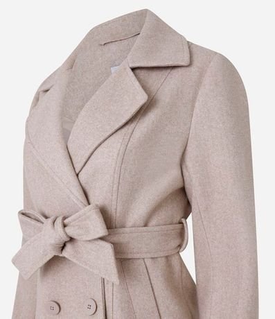 Saco Alargado en Polivelour con Bolsillos 5