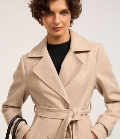 Saco Alargado en Polivelour con Bolsillos 3