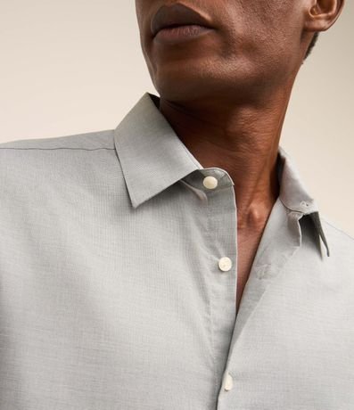 Camisa Regular Básica en Algodón con Manga Larga 4