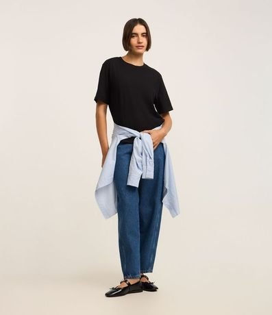 Blusa en Algodón con Cuello redondo 2