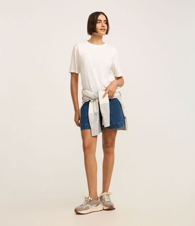 Blusa en Algodón con Cuello redondo 2