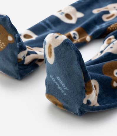 Mono Infantil en Plush con Osos y Conejos - Talle 0 a 24 meses 5