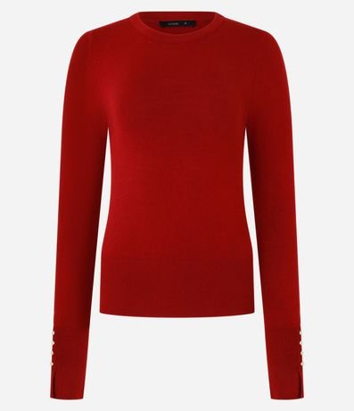 Suéter en Punto con Botones en el Puño 5