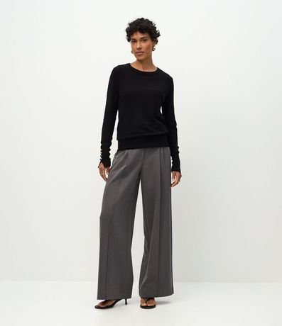 Suéter en Punto con Botones en el Puño 2