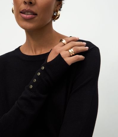 Suéter en Punto con Botones en el Puño 3