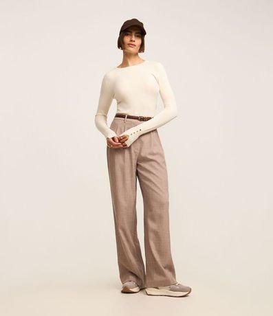 Suéter en Punto con Botones en el Puño 2