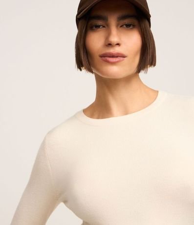 Suéter en Punto con Botones en el Puño 4