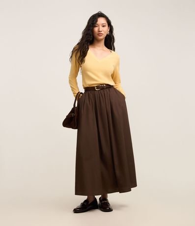 Suéter en Punto con Escote V 2