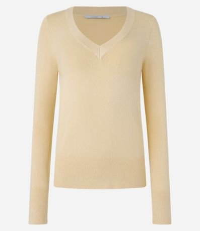 Suéter en Punto con Escote V 5