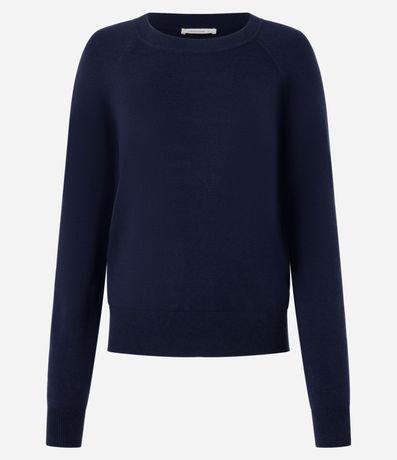 Suéter en Punto con Cuello Redondo 5