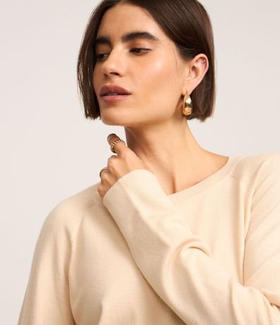 Suéter en Punto con Cuello Redondo 4