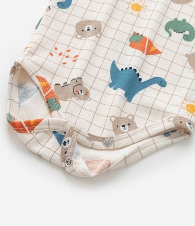 Body Infantil con Estampa Animalitos y Dinos - Talle 0 a 18 meses 5
