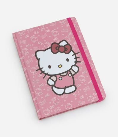 Cuaderno en Papel con Elástico y Estampa Hello Kitty