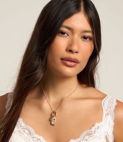 Collar mediano con Esferas y Aro con Colgantes Cowgirl