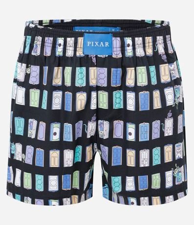 Calzoncillo Boxer de Tela en Tricolina con Estampa de las Puertas de Monsters Inc